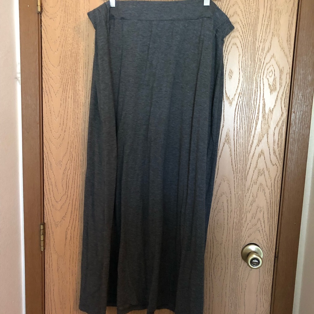Gray maxi skirt